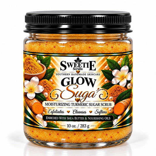 Glow Suga' Turmeric Moisturizing Sugar Body Scrub