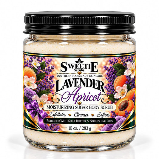 Lavender Apricot Moisturizing Sugar Body Scrub