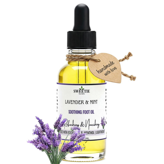 Lavender and Mint Soothing Foot Oil