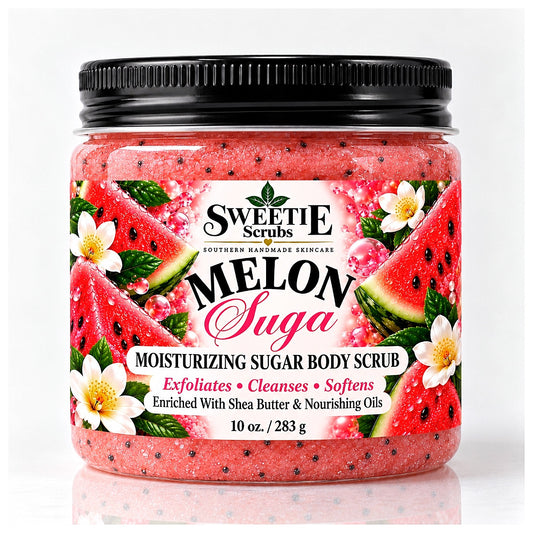 Melon Suga' Moisturizing Sugar Body Scrub