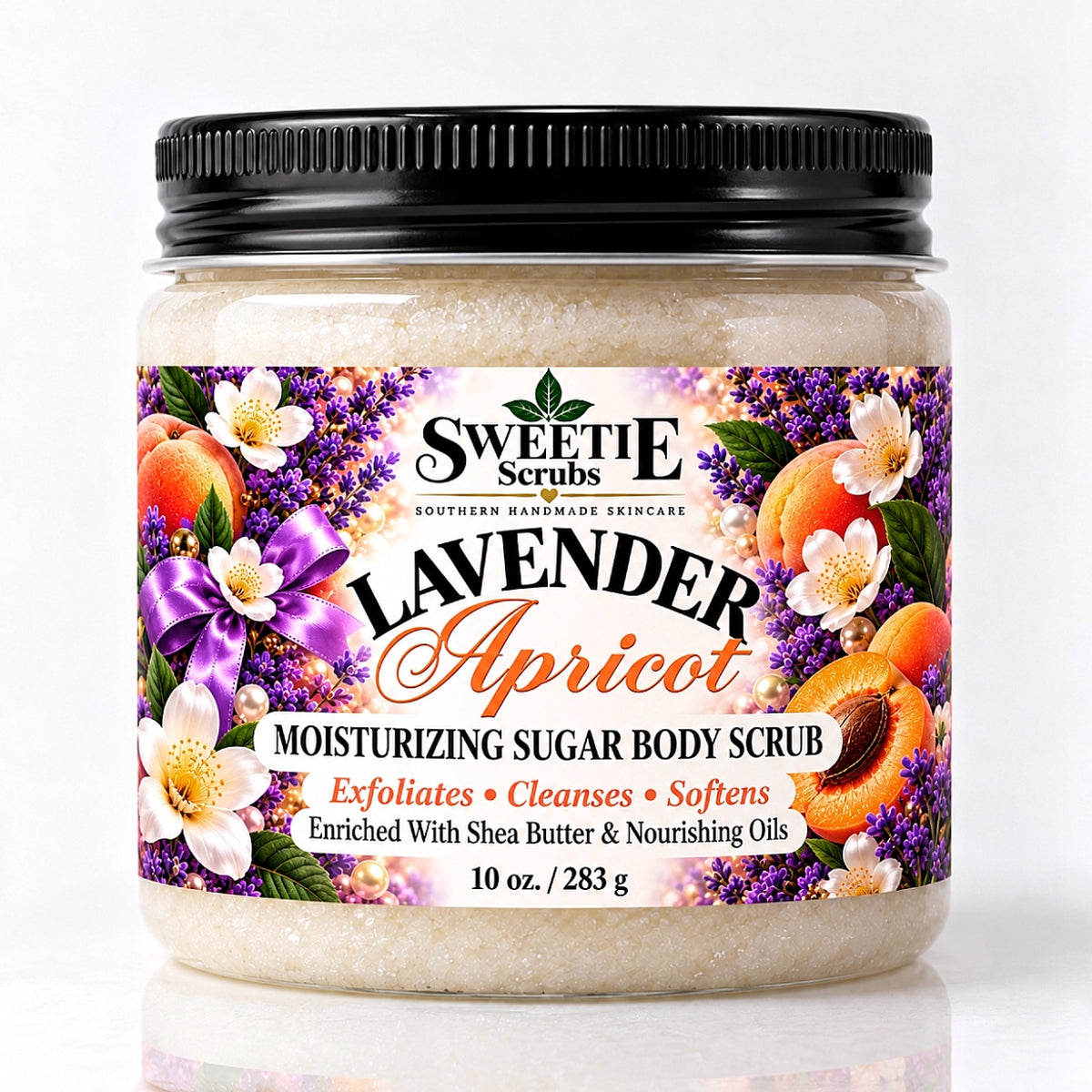 Lavender Apricot Moisturizing Sugar Body Scrub